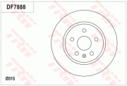 DF7888 Brzdový kotouč TRW