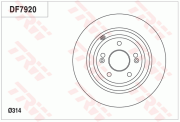 DF7920 Brzdový kotouč TRW