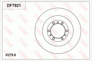 DF7921S Brzdový kotouč TRW