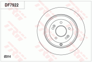 DF7922 Brzdový kotouč TRW