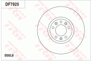 DF7925 Brzdový kotouč TRW