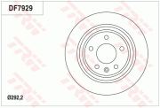 DF7929 Brzdový kotouč TRW