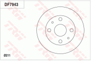 DF7943 Brzdový kotouč TRW