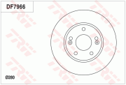 DF7966 Brzdový kotouč TRW