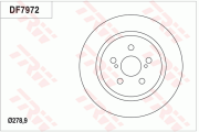 DF7972 Brzdový kotouč TRW