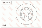 DF7975 Brzdový kotouč TRW