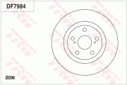 DF7984 Brzdový kotouč TRW