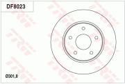 DF8023 Brzdový kotouč TRW