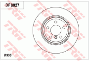 DF8027 Brzdový kotouč TRW