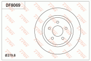 DF8069 Brzdový kotouč TRW