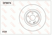 DF8074S Brzdový kotouč TRW