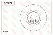 DF8079S Brzdový kotouč TRW