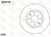 DF8119 Brzdový kotouč TRW