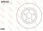 DF8123 Brzdový kotouč TRW