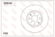 DF8141S Brzdový kotouč TRW