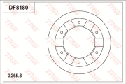 DF8180S Brzdový kotouč TRW