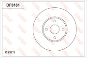 DF8181 Brzdový kotouč TRW