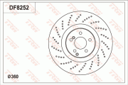 DF8252S Brzdový kotouč TRW