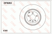 DF8263S TRW brzdový kotúč DF8263S TRW