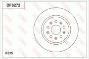 DF8272S Brzdový kotouč TRW