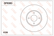 DF8383S Brzdový kotouč TRW