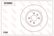 DF8995 Brzdový kotouč TRW