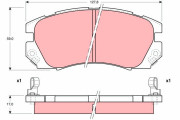 GDB1179 Brzdové destičky TRW