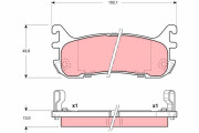 GDB3129 Brzdové destičky TRW