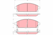GDB3295 TRW sada brzdových platničiek kotúčovej brzdy GDB3295 TRW
