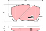 GDB3315 Brzdové destičky COTEC TRW