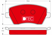 GDB3332DTE Brzdové destičky DTEC COTEC TRW