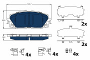 GDB4173BTE Brzdové destičky ELECTRIC BLUE TRW