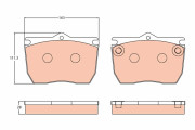 GDB5077 TRW sada brzdových platničiek kotúčovej brzdy GDB5077 TRW