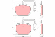 GDB783 Sada brzdových destiček, kotoučová brzda TRW