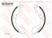 GS7834 TRW sada brzdových čeľustí GS7834 TRW