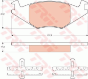 GTD1019 Souprava brzd, kotoučová brzda TRW