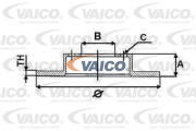 V10-80050 Brzdový kotouč Original VAICO Quality VAICO