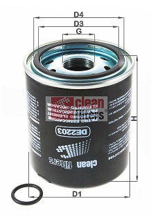 DE2203 CLEAN FILTERS vysúżacie puzdro vzduchu pre pneumatický systém DE2203 CLEAN FILTERS
