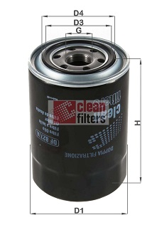 DF 827/A Olejový filtr CLEAN FILTERS