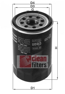 DF 864/A Olejový filtr CLEAN FILTERS