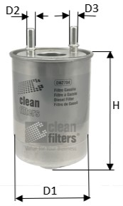 DN2704 Palivový filtr CLEAN FILTERS