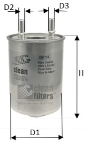 DN2704 CLEAN FILTERS palivový filter DN2704 CLEAN FILTERS