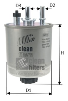 DN2725 Palivový filtr CLEAN FILTERS