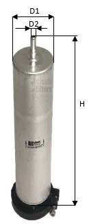 MG1680/B Palivový filtr CLEAN FILTERS