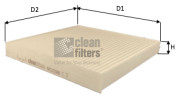 NC2206 Filtr, vzduch v interiéru CLEAN FILTERS