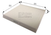 NC2431 Filtr, vzduch v interiéru CLEAN FILTERS