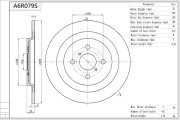 A6R079S AISIN brzdový kotúč A6R079S AISIN