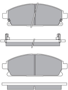 ASN-2203 Sada brzdových destiček, kotoučová brzda AISIN