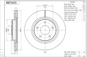 B6F162S AISIN brzdový kotúč B6F162S AISIN