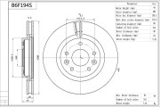 B6F194S Brzdový kotouč Premium Advics AISIN